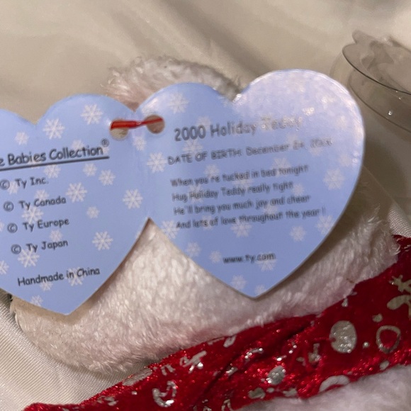 BEANIE BABIES ORIGINAL VINTAGE 2000 Holiday Teddy Bear - Picture 7 of 9